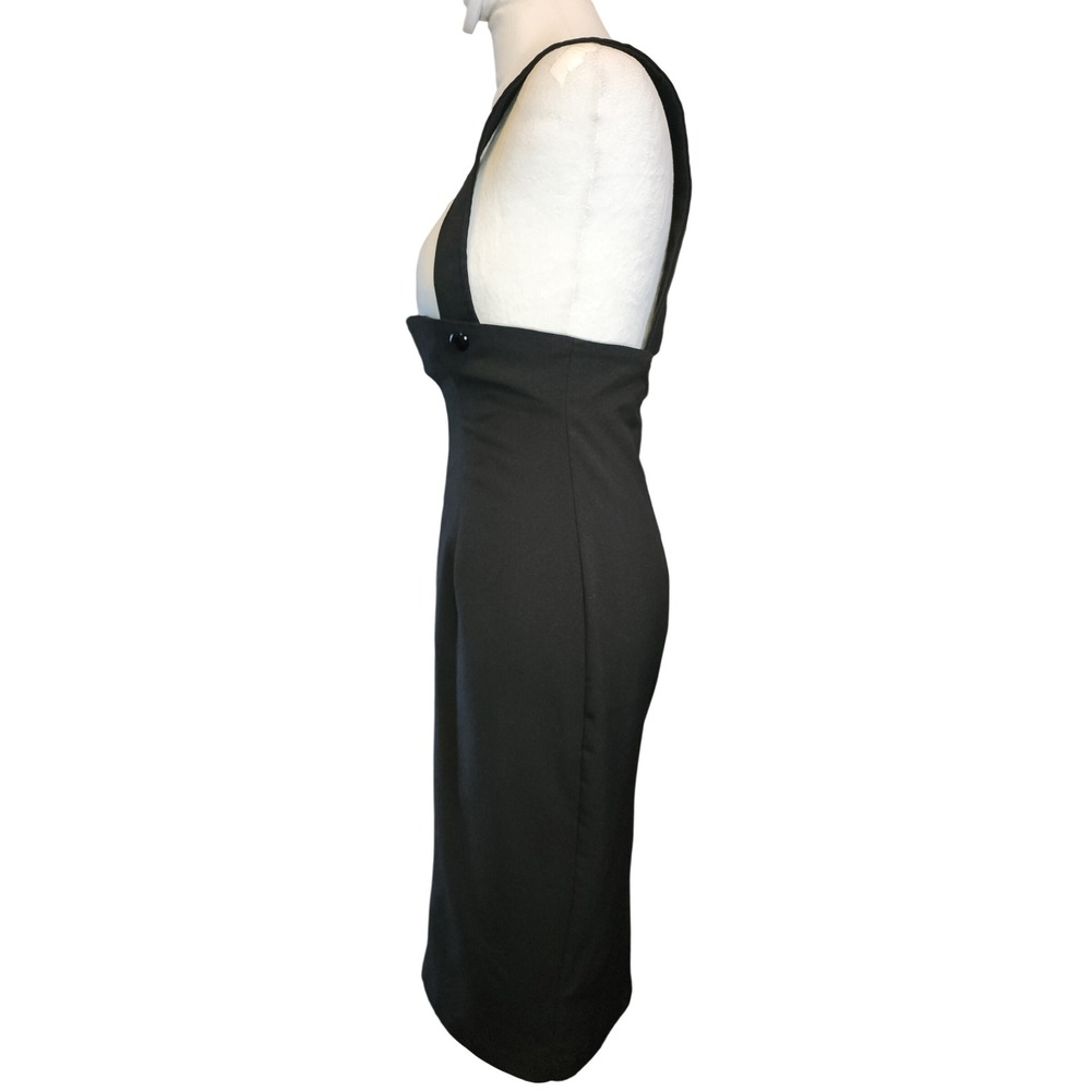 Bettie Page by Tatyana Black High Waisted Pencil Midi Skirt Sz S Rockabilly - Picture 2 of 8